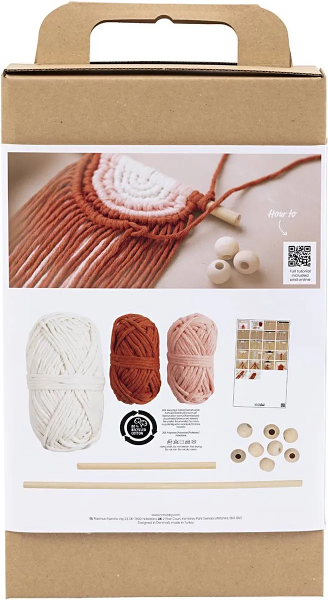 Creativ Company Macramé Startersset - Wanddecoratie Multikleurig