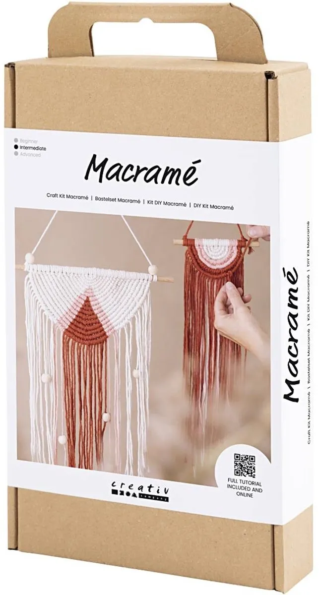 Creativ Company Macramé Startersset - Wanddecoratie Multikleurig