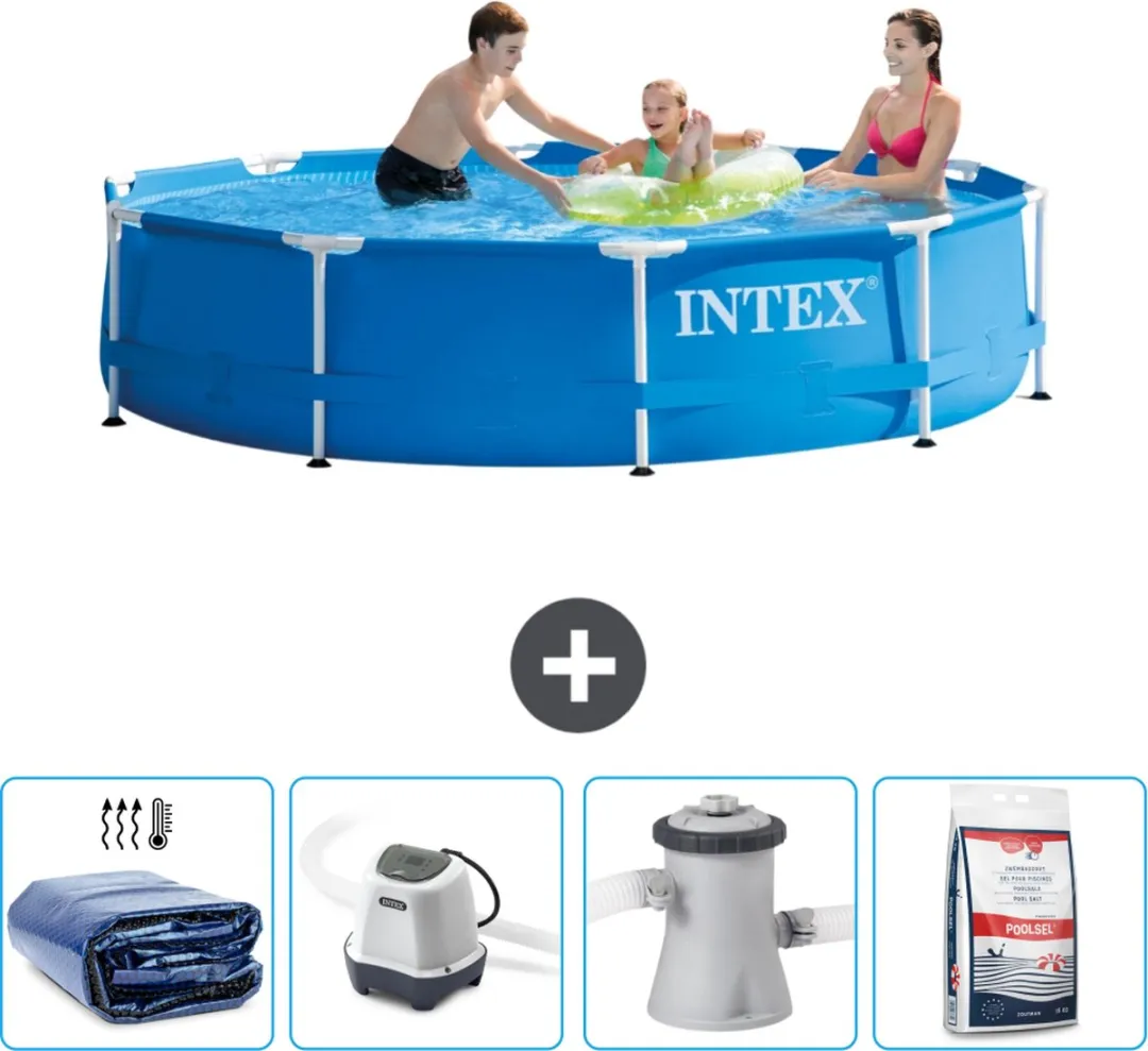 Intex 28200NP-Blauw Rond Frame Zwembad 305x76cm