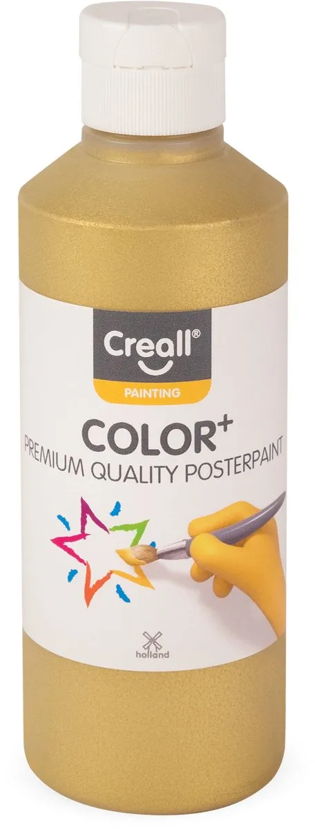 Creall Color+ Premium Plakkaatverf Metallic - 4x250ml - afbeelding 4 van 6