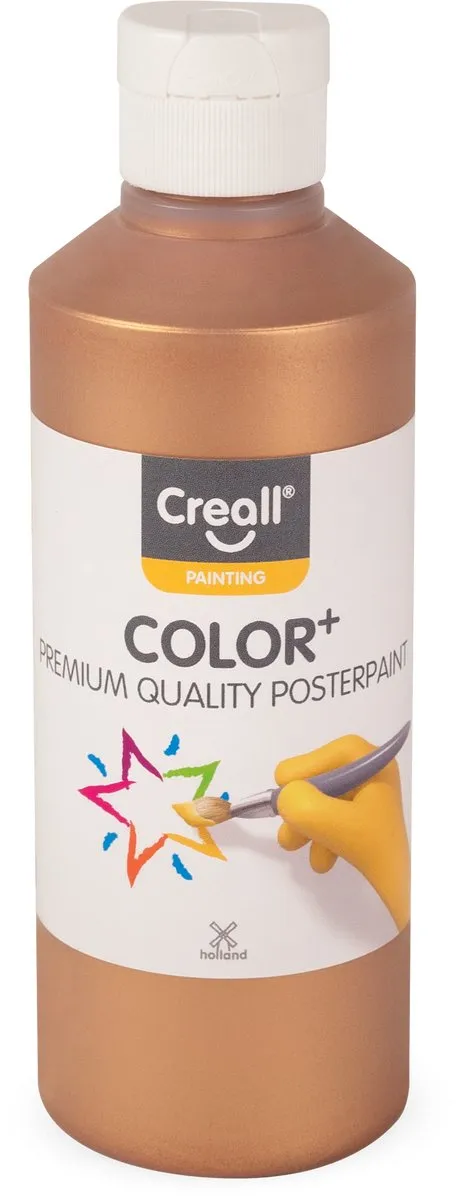 Creall Color+ Premium Plakkaatverf Metallic - 4x250ml - afbeelding 2 van 6