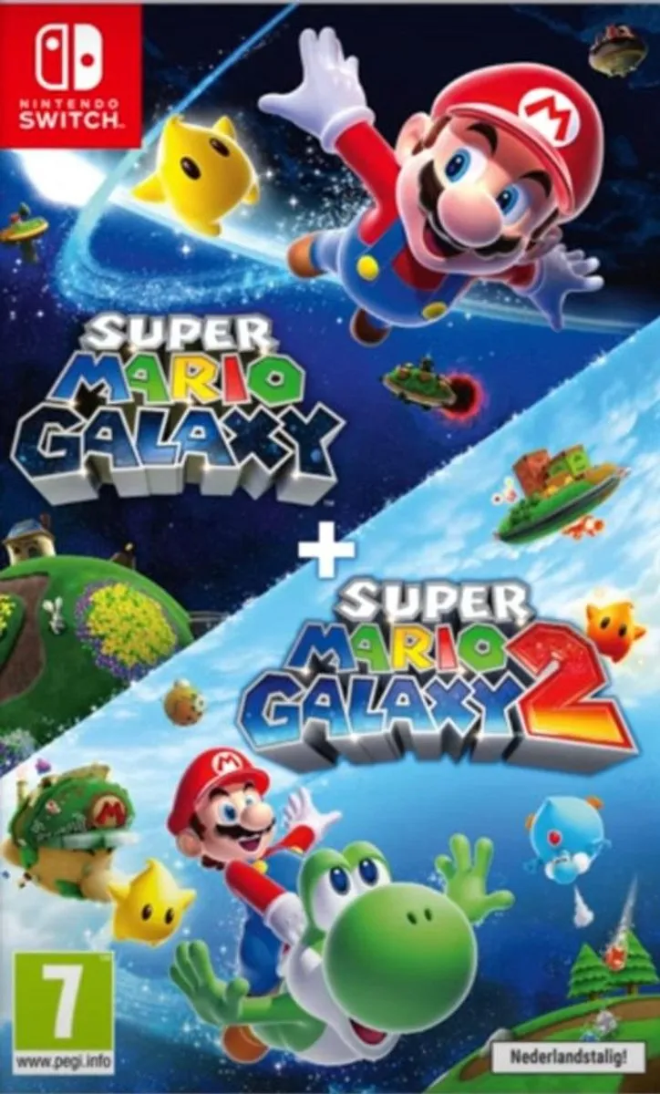 Nintendo Super Mario Galaxy 1 & 2 - Switch Gamecard - 2 Spelers