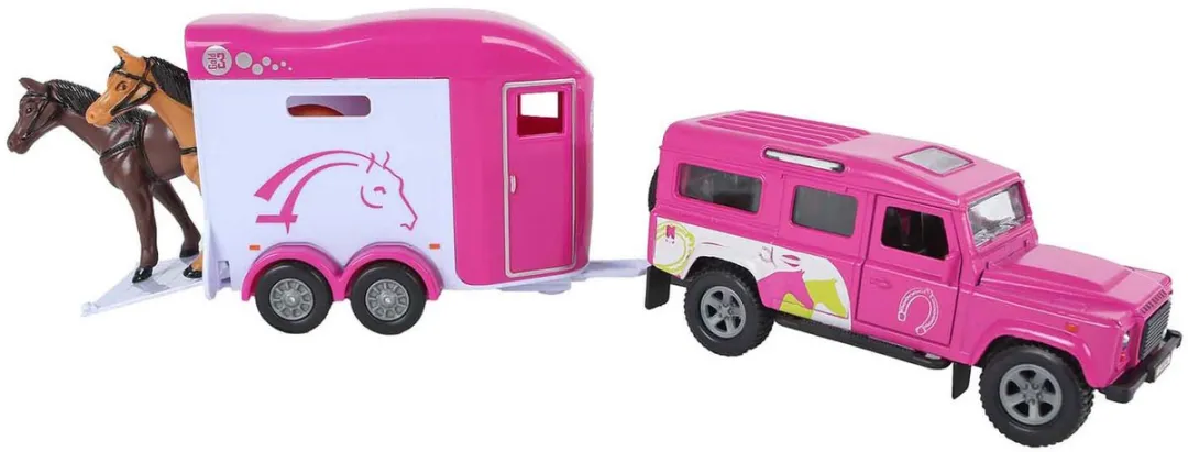 Kids Globe Land Rover Cheval Liberté Paardentrailer