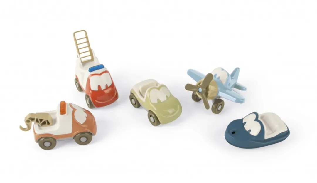 Dantoy BIOplastic Speelgoedauto's Set DY5652 - Multi Kleuren