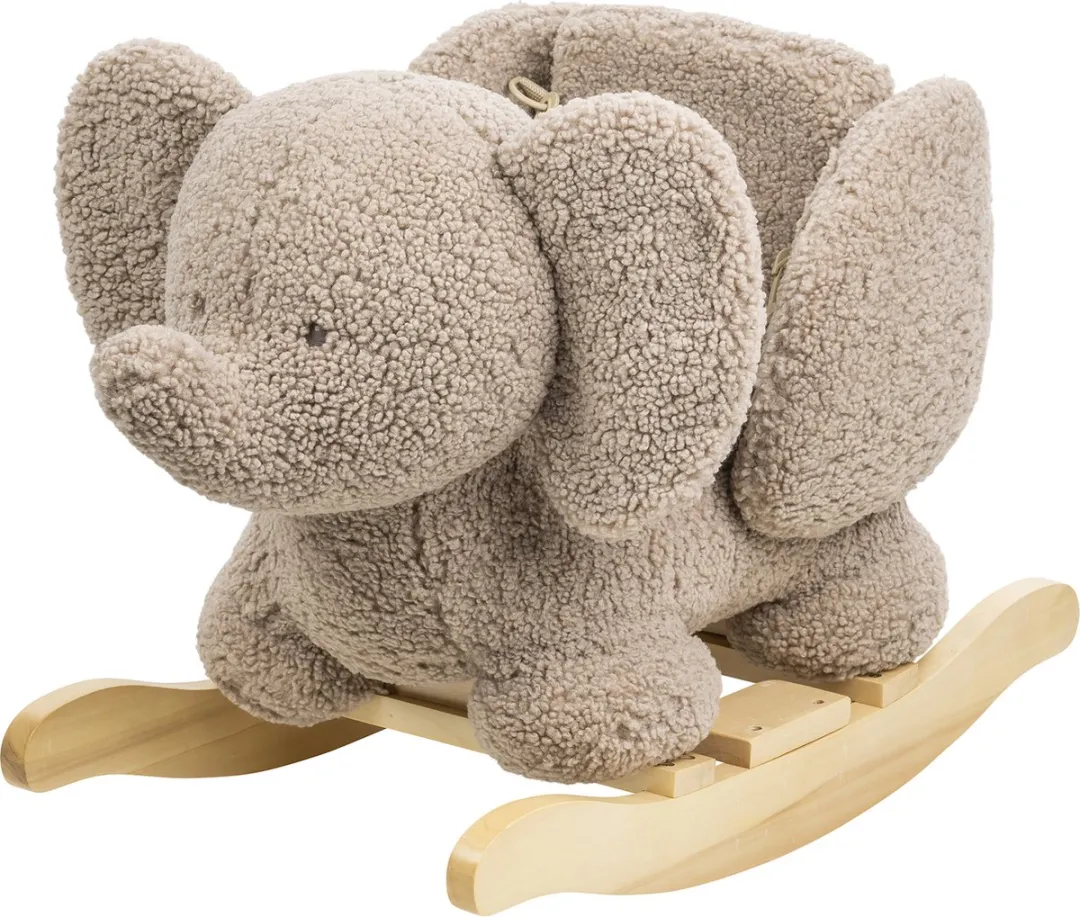 Nattou Teddy Olifant Hobbelpaard 59x45cm Taupe