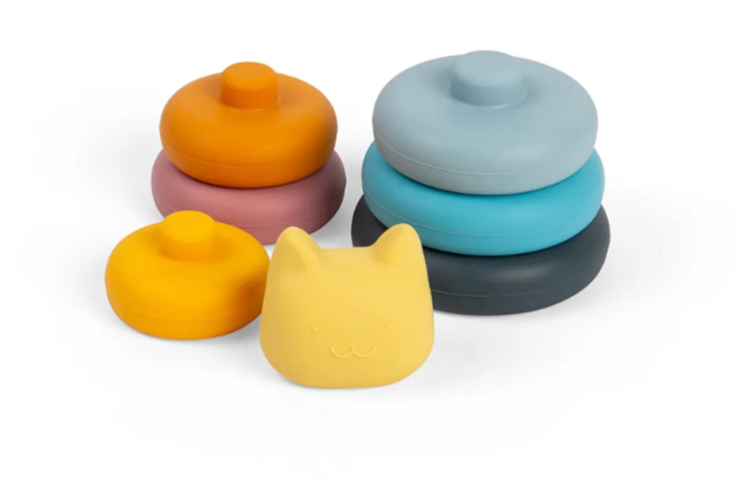 BIGJIGS Stapelkat - 6 Stuks - Multicolor