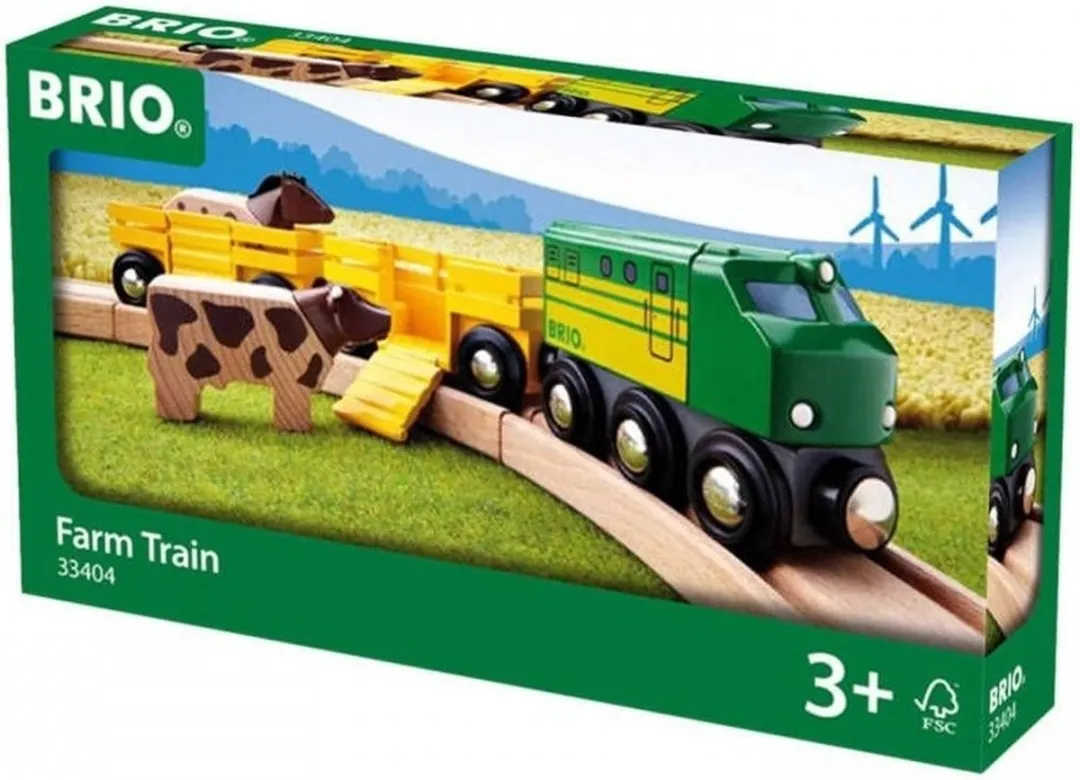BRIO Trein met Boerderijdieren 33404 - 5 Stukken - Groen