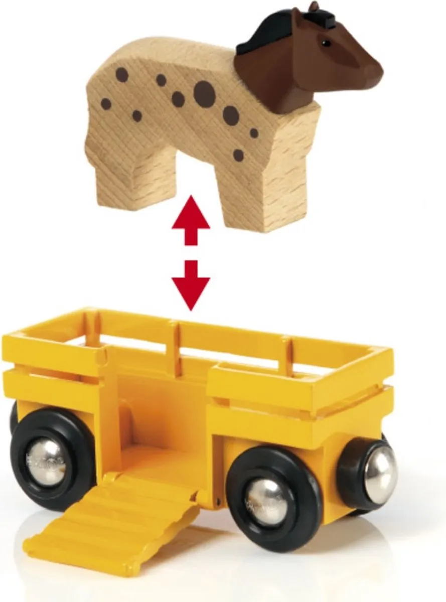 BRIO Trein met Boerderijdieren 33404 - 5 Stukken - Groen
