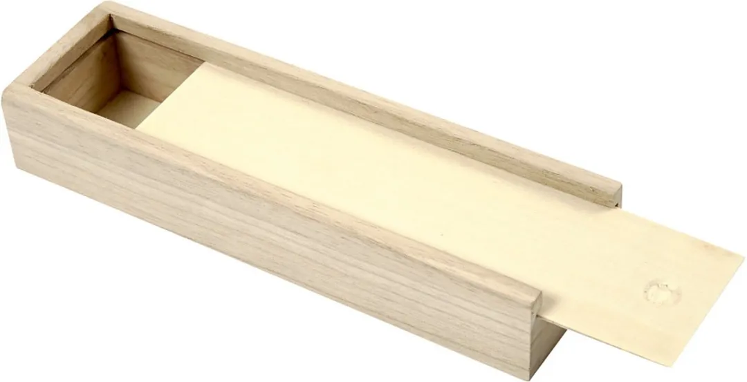 Creativ Company Houten Pennendoos 20x6x3,5cm - Blank