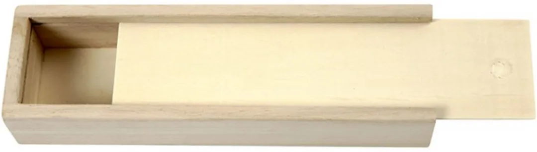 Creativ Company Houten Pennendoos 20x6x3,5cm - Blank