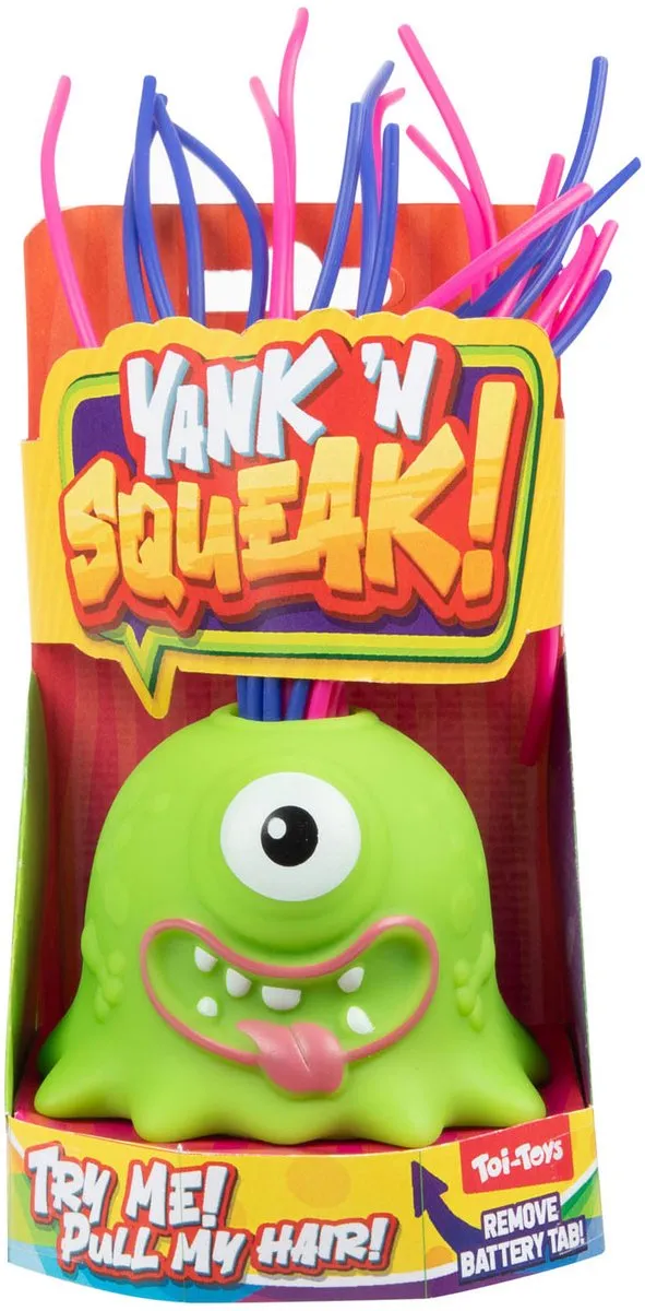 Toi-Toys Fun Monster Met Trekbare Haren - Multi kleuren