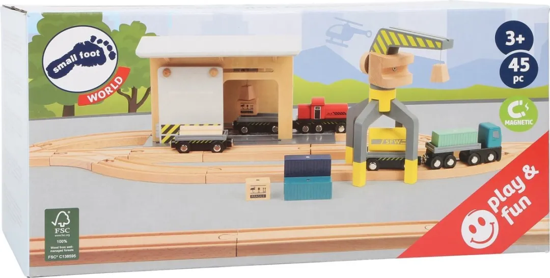 Small Foot Freight Depot Speelgoed - 45 Onderdelen