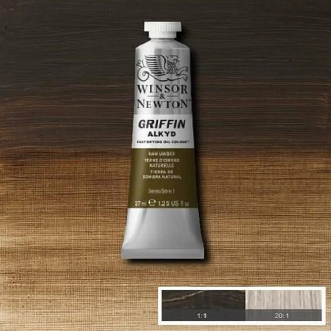 Winsor & Newton Griffin Alkyd Olieverf Raw Umber 554