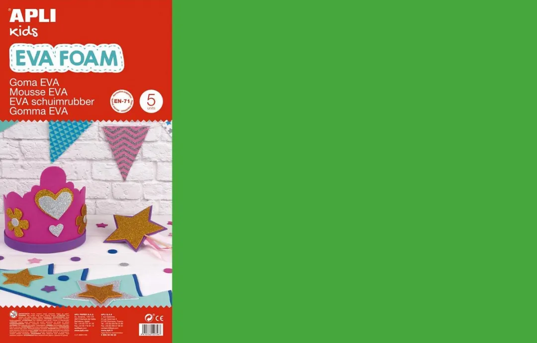 Apli Kids EVA Foam vellen 60x40cm Donkergroen