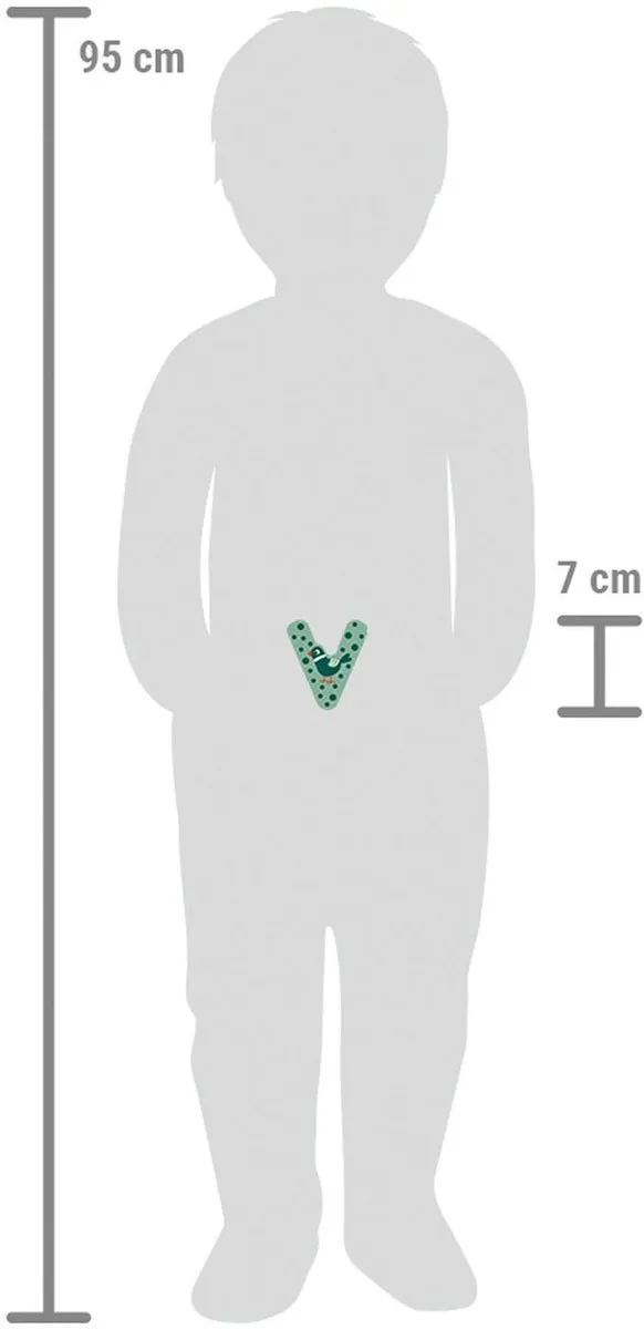 Small Foot Houten Dierenletter V - Multicolor