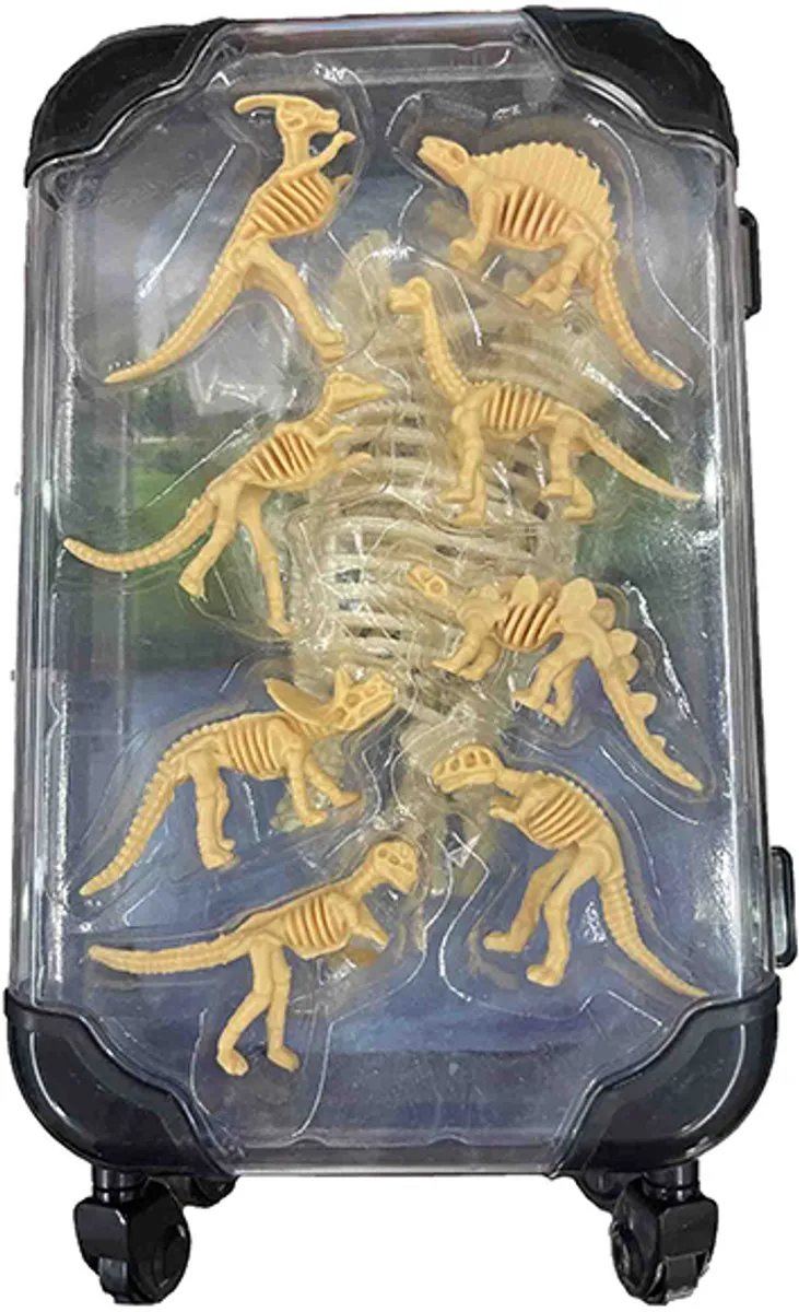 PIA Soft Toys Dinosaurus Skelet Kofferspeelset