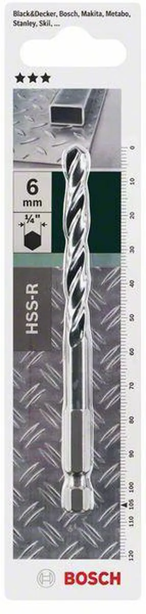 Bosch HSS-R Metaalboor 6mm - MPN 2609255143