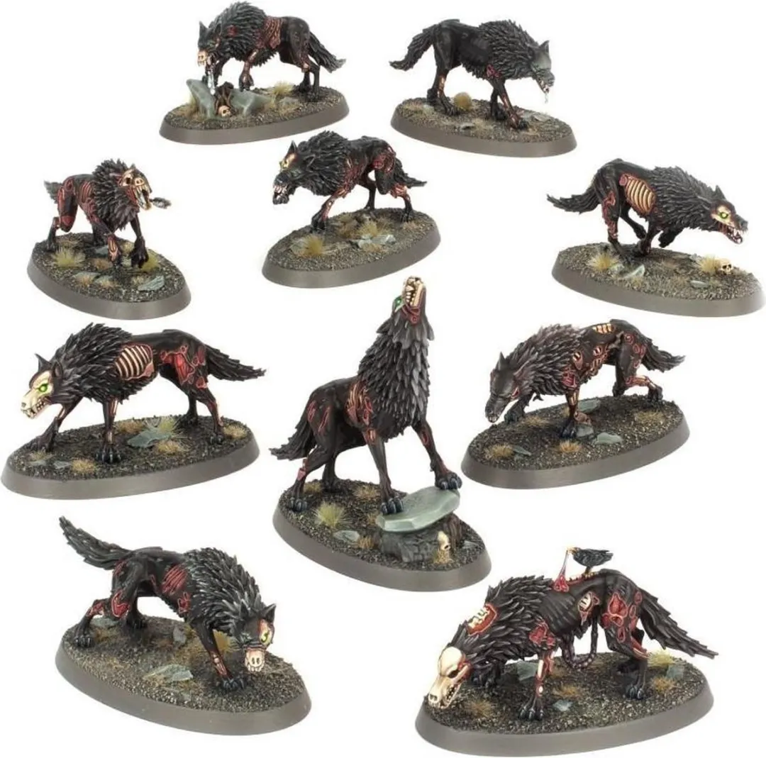Games Workshop Soulblight Gravelords Dire Wolves 84-delig - afbeelding 6 van 6