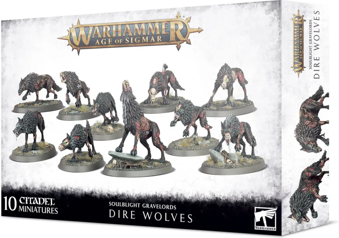 Games Workshop Soulblight Gravelords Dire Wolves 84-delig