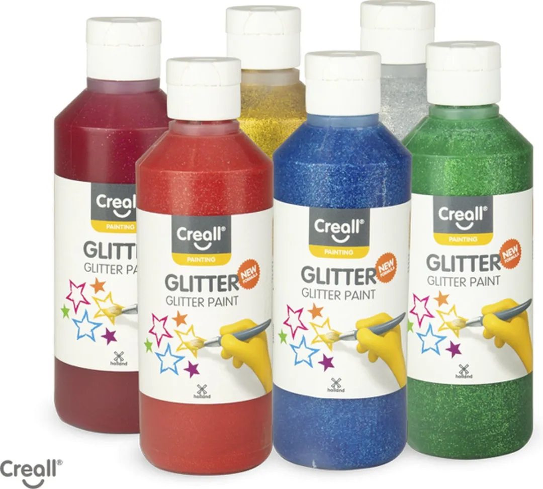 Creall Glitter Assortiment 6x250ml