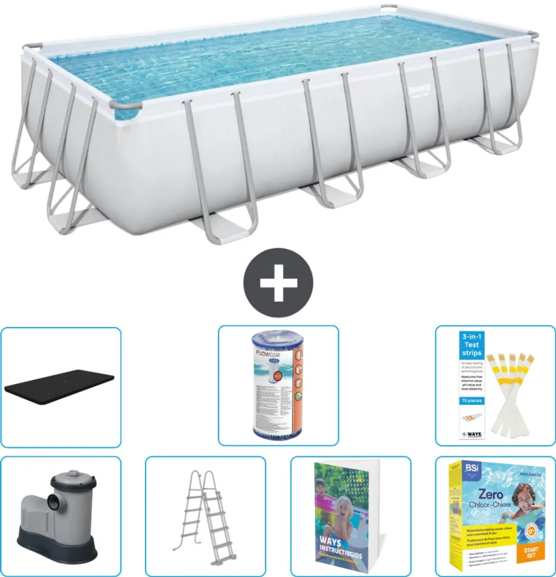 Bestway Power Steel Zwembad 549x274x122cm
