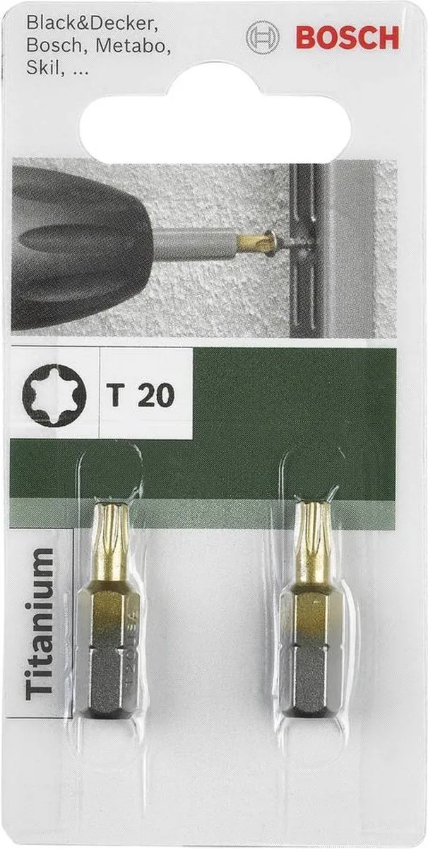 Bosch Schroefbit Titanium T20 25mm