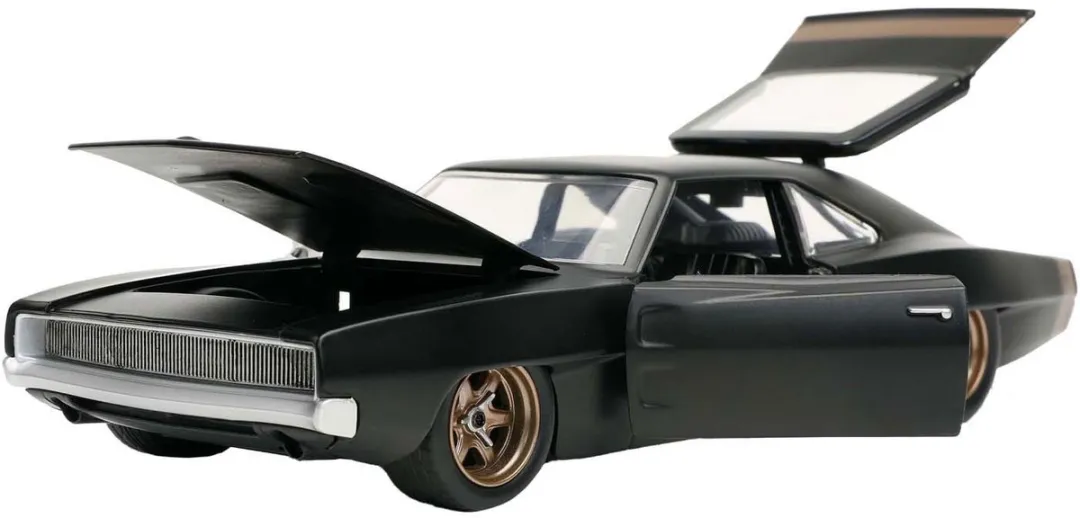 Jada Toys Fast & Furious Dodge Charger 1:24 - Gegoten metalen model - Zwart - afbeelding 6 van 6