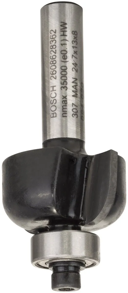 Bosch Halfrondprofielfrezen 8mm R1 6mm