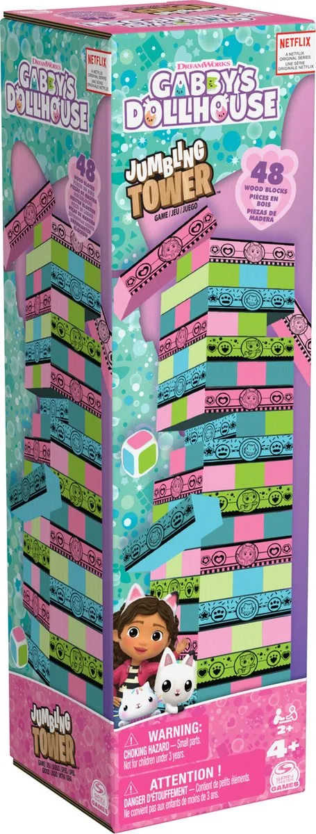 Spin Master Gabby's Poppenhuis Jumbling Tower - 6066778 - 2-10 Spelers