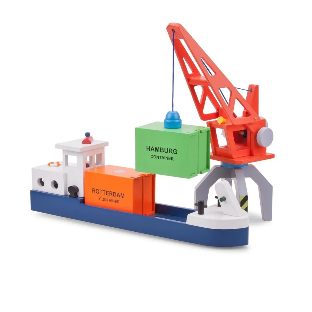 New Classic Toys Houten Containerkraan 10931