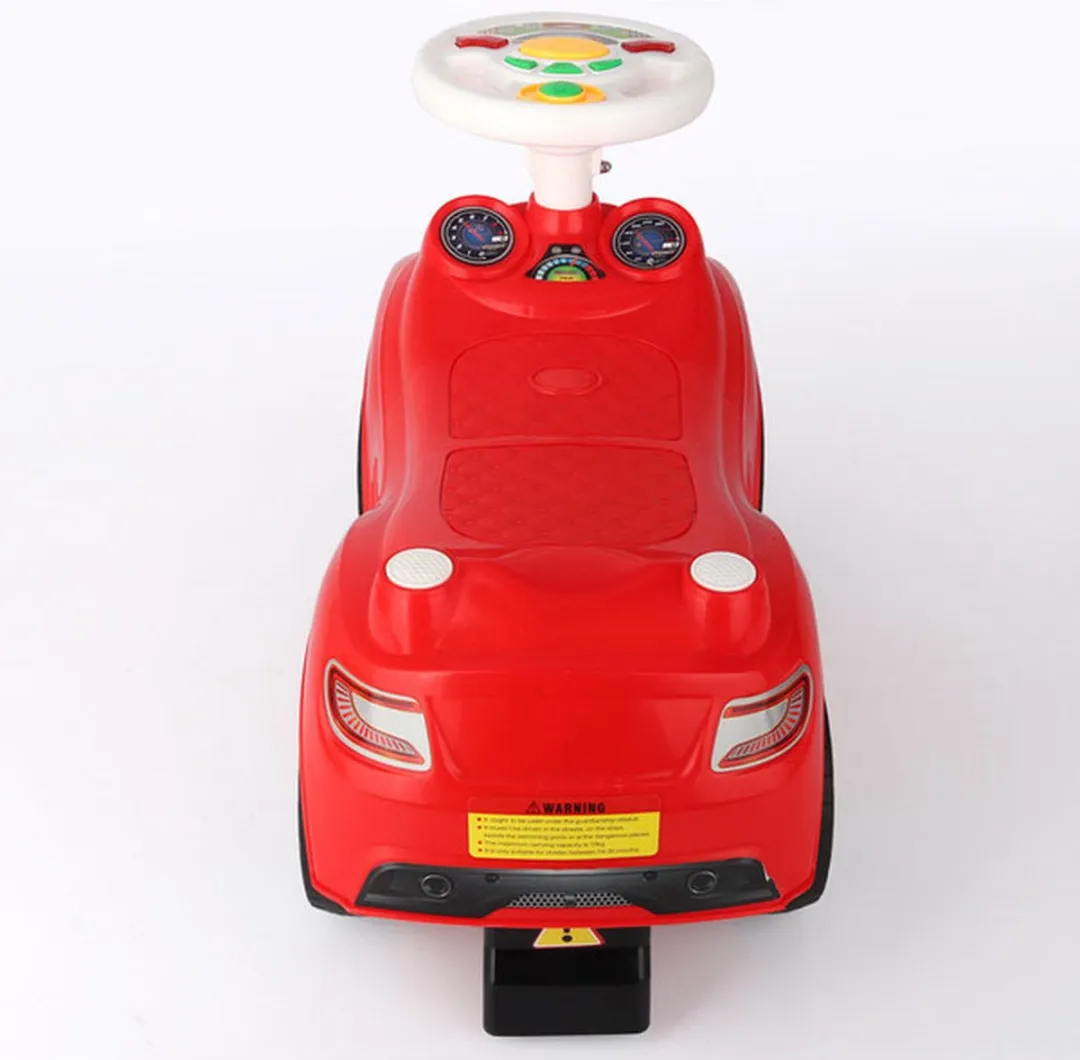 Eco Toys Sports Loopauto Geel - Met muziek, LED-lichten & claxon