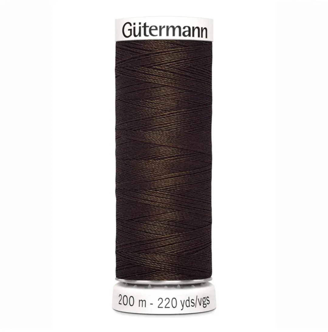 Gutermann Polyester Naaigaren 200m - Bruin