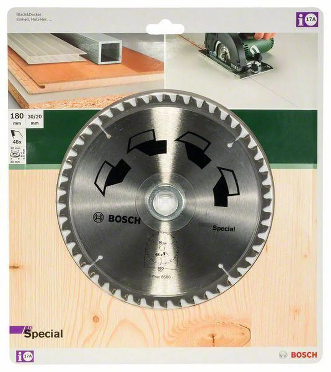 Bosch Cirkelzaagblad Special 180x30mm 48 Tanden - Hout