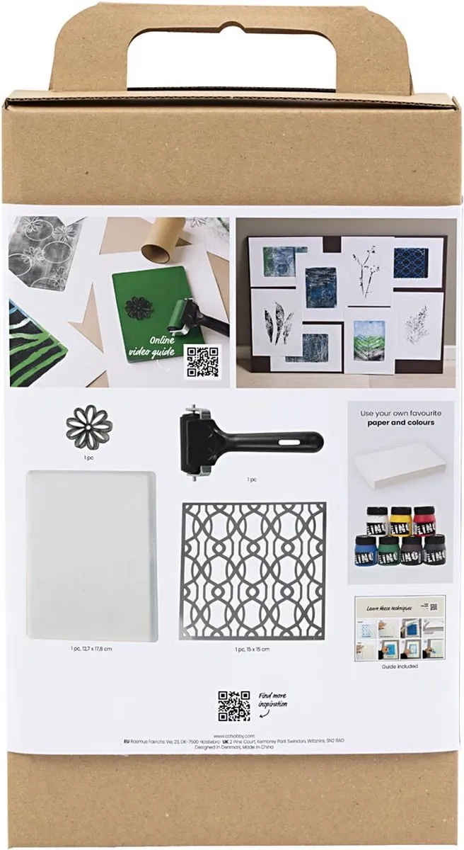 Creativ Company Toolkit Gelprinten Stempelen Multikleurig - 4 Stuks