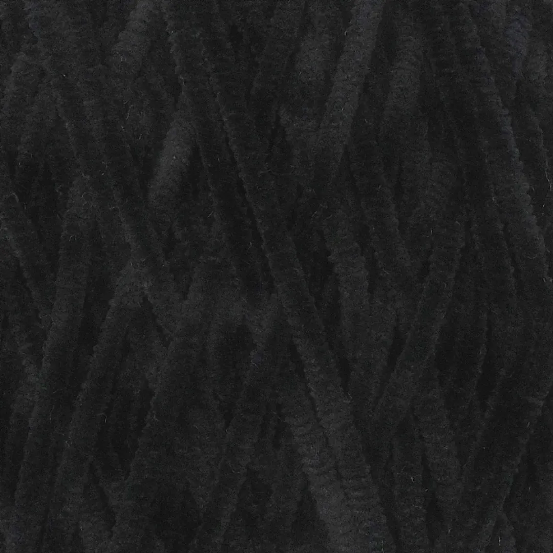 Durable Velvet Chenille Garen - 325 Black