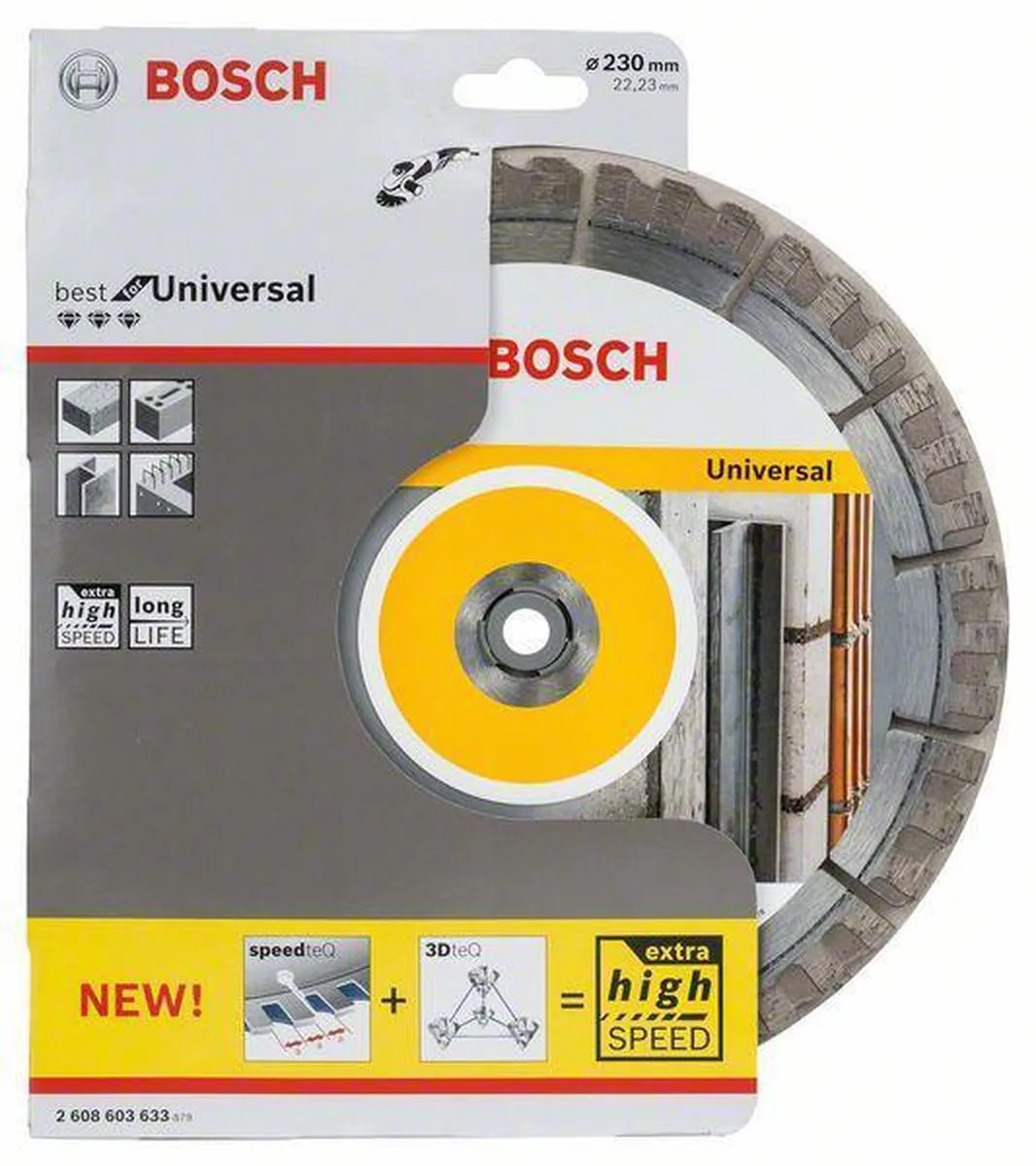 Bosch Diamantschijf Best Univer+Met 230mm - 22,23mm As
