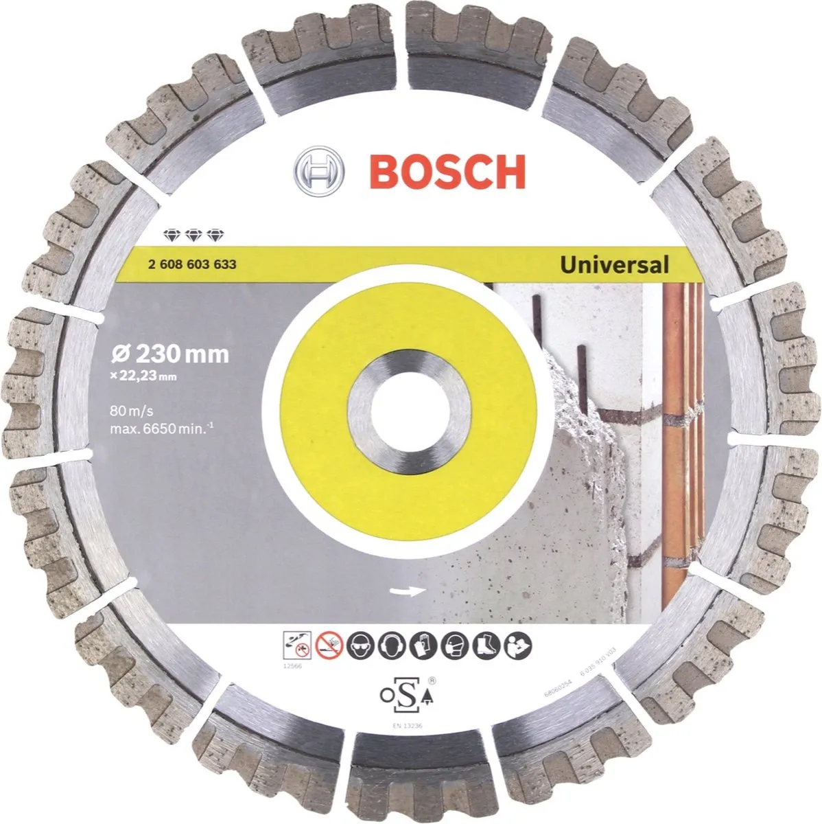 Bosch Diamantschijf Best Univer+Met 230mm - 22,23mm As