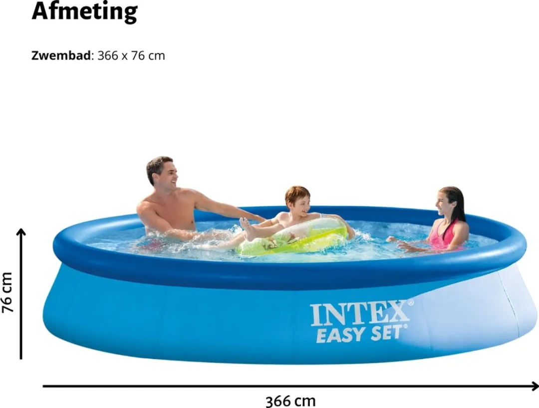 Intex Easy Set Zwembad 366x76cm - Blauw - 5621L - afbeelding 6 van 6