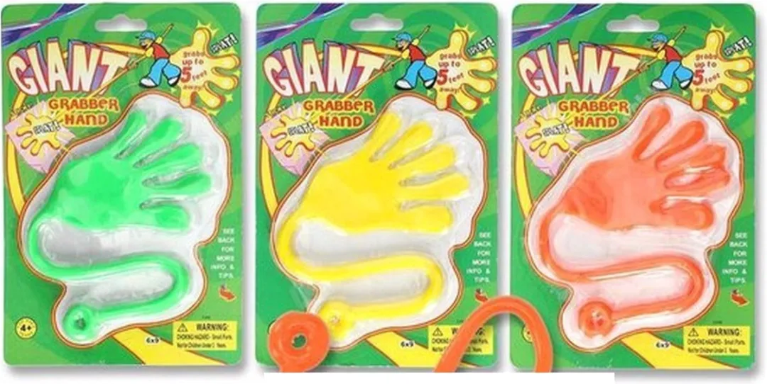 Toys Giant Sticky Hand - Geel