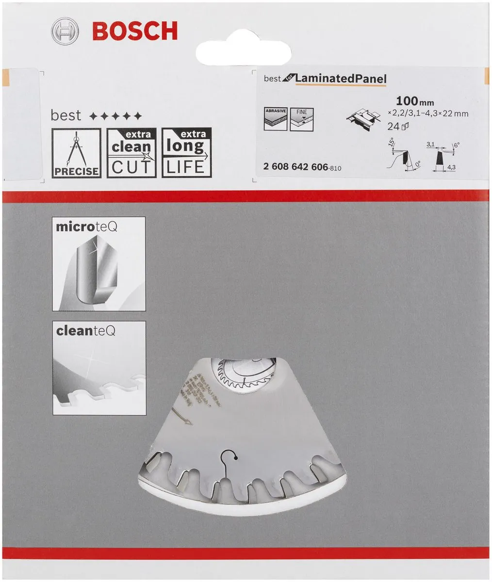 Bosch Conisch Snijmes 100x22x2,2mm