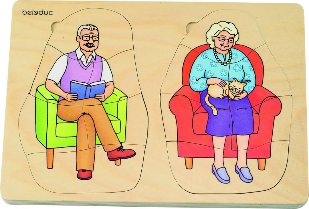 Beleduc Lagenpuzzel Opa en Oma