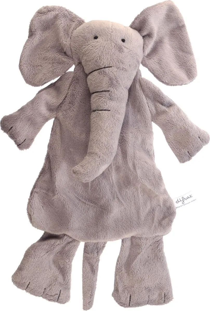 Difrax Knuffelolifant Elliot - 2 Stuks - Grijs