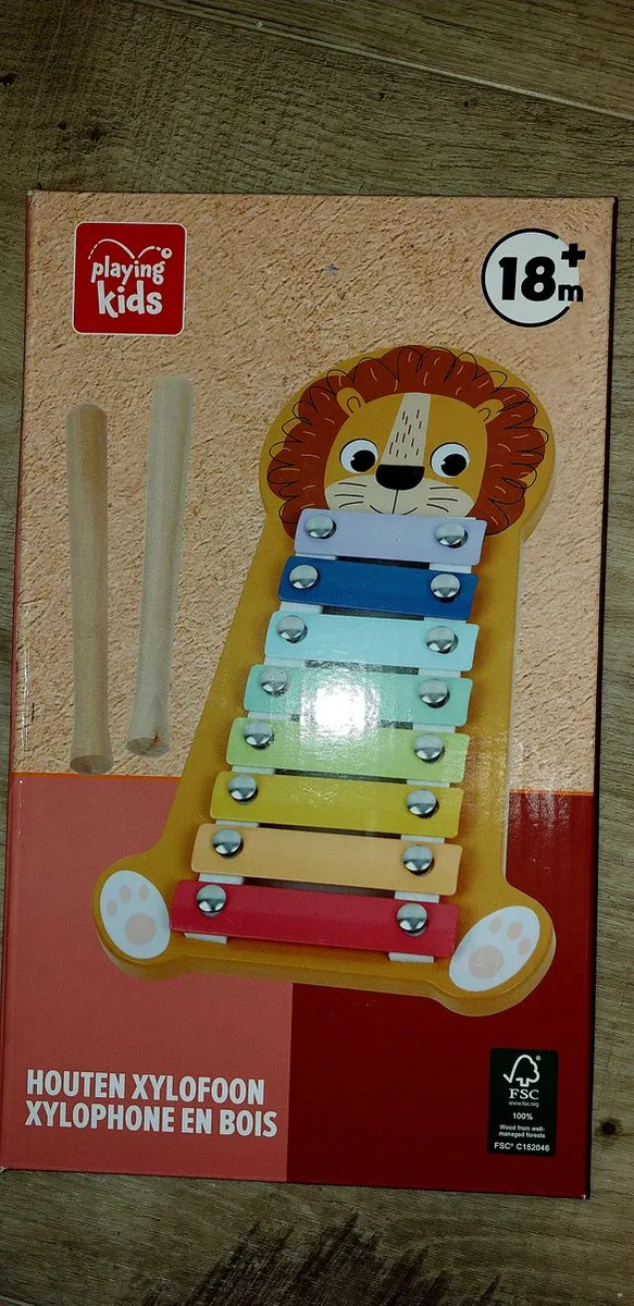 Playing Kids Houten Xylofoon 18m+