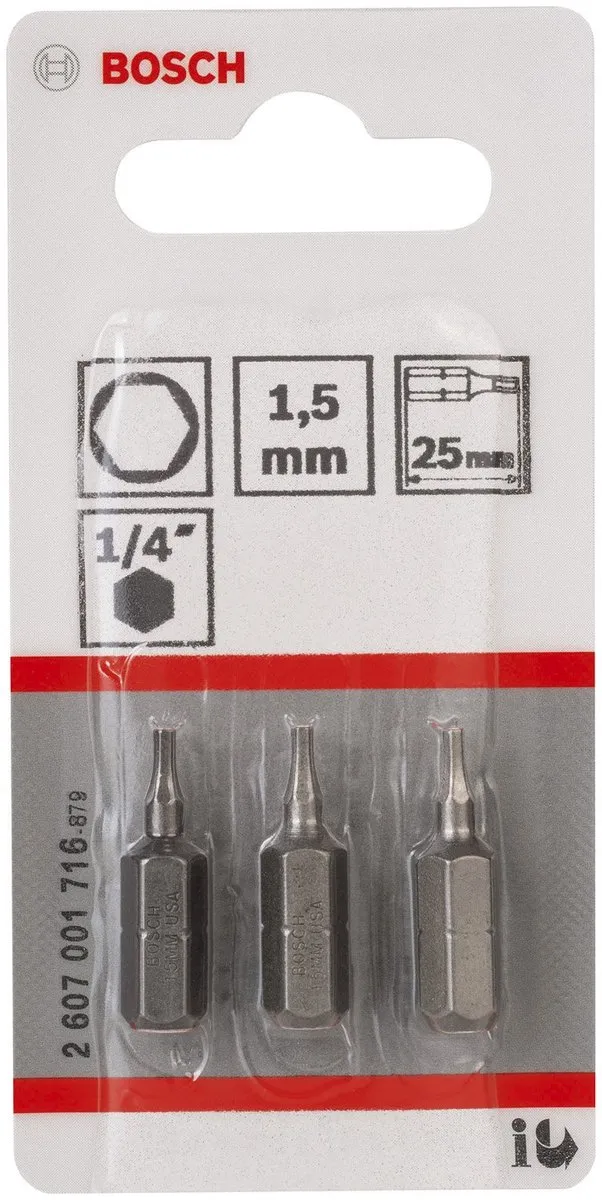 Bosch BIT 1/4XH-TORS/IS 1.5 - 3 Stuks