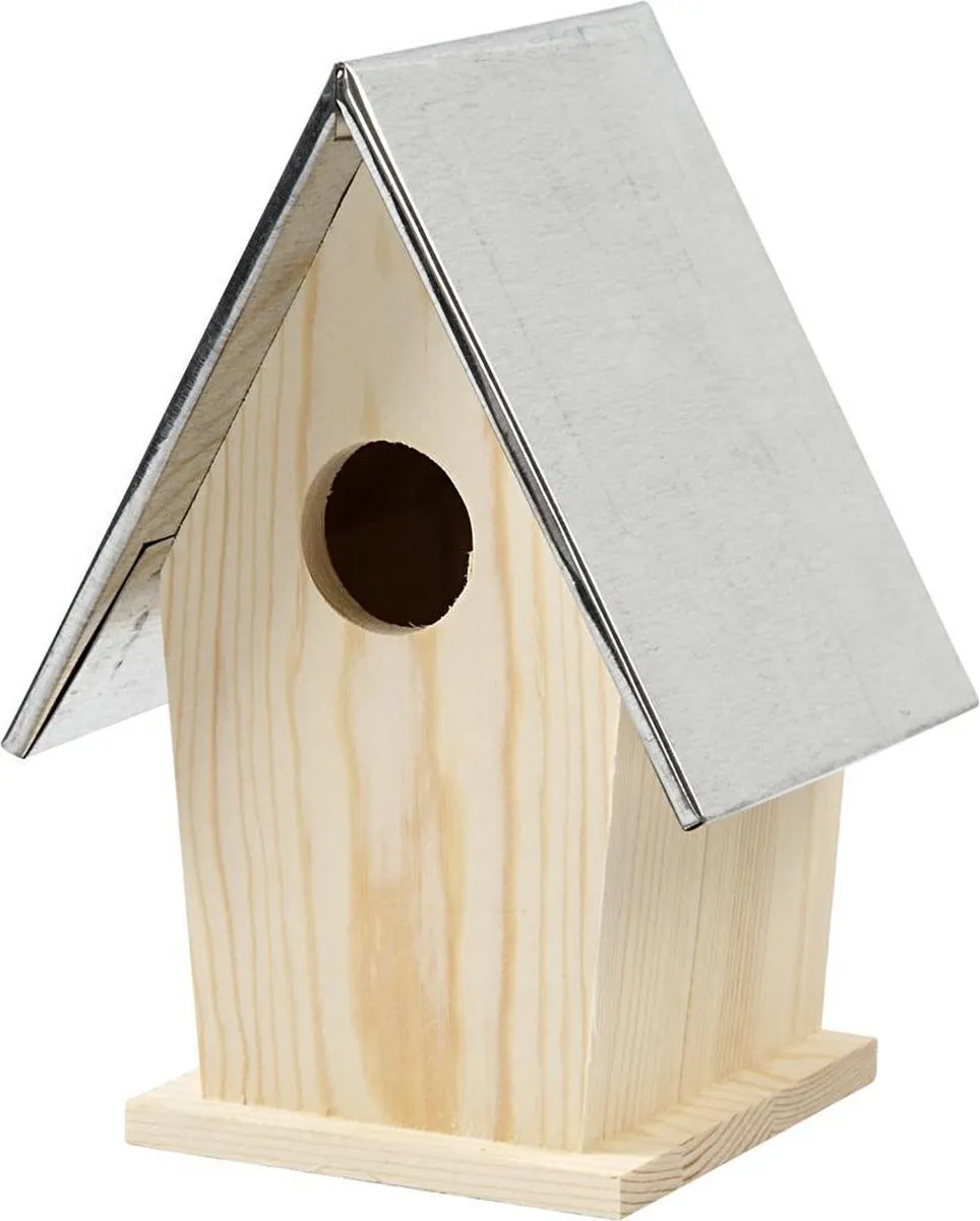 Creativ Company Vogelhuis Grenen 13,5x11x19cm