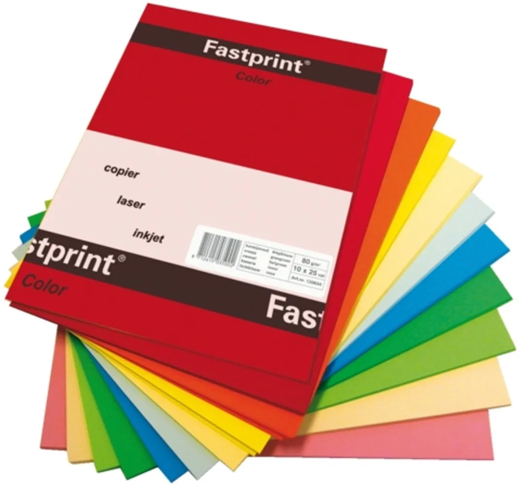 Quantore Colour Kopieerpapier A4 160gr - 10 Kleuren x 5 Vel