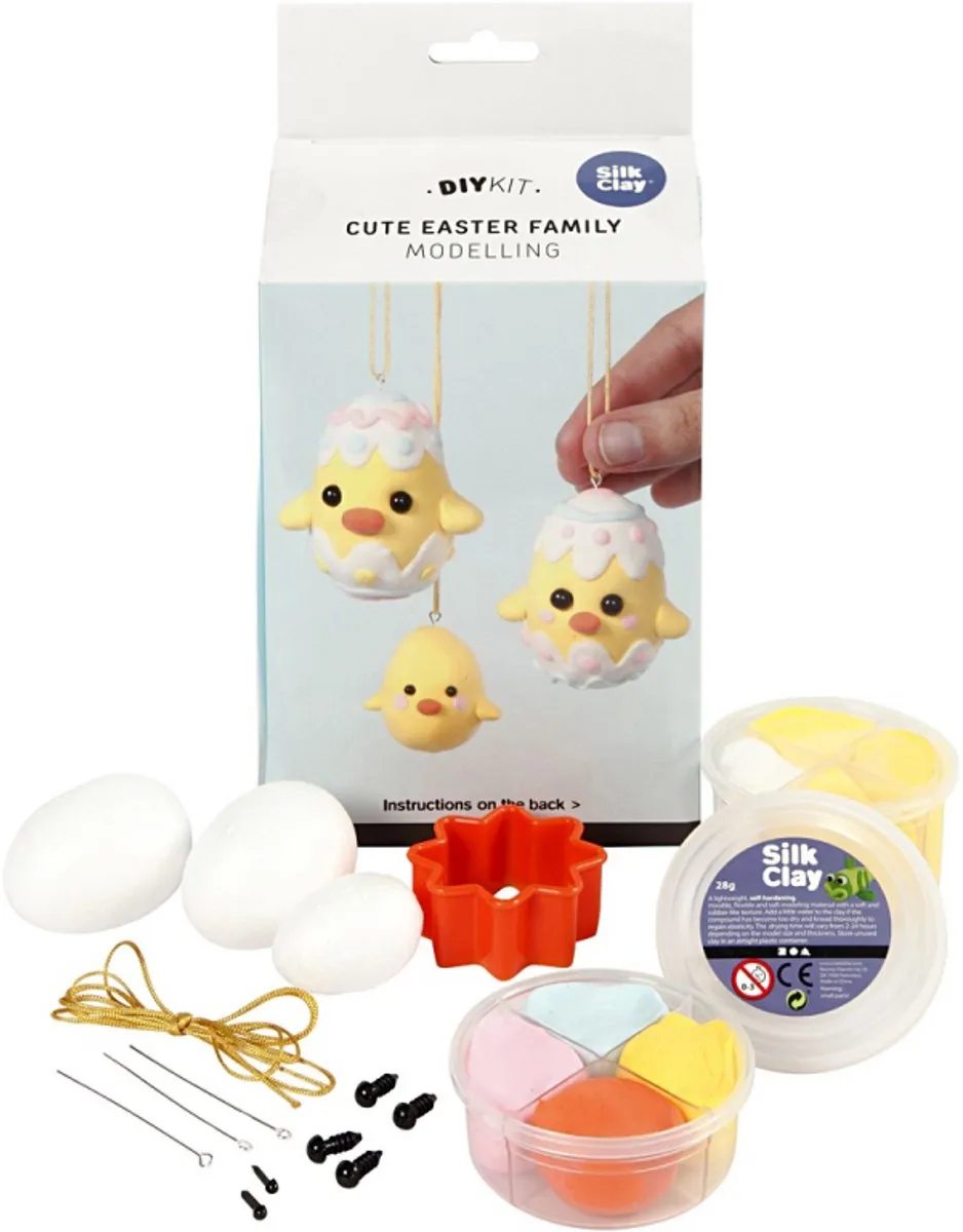 Creativ Company Creotime Schattige Paasfamilie - 1 Stuk - Multicolor