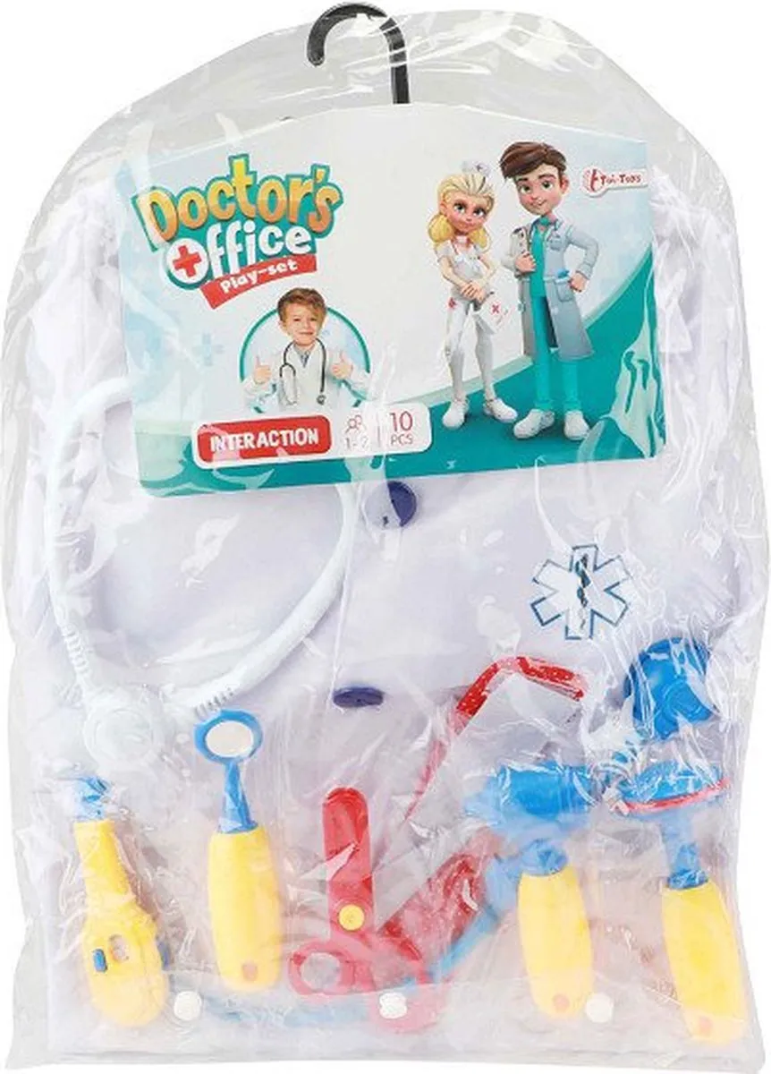 Toi-Toys Verkleedset Dokter - 10-delig - Multicolor