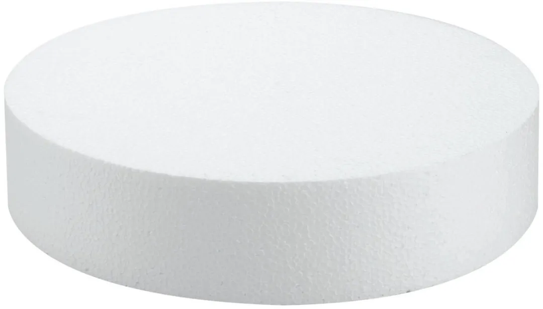 Glorex Hobby Piepschuim Schijven 2x - Ø30 x 7cm Wit