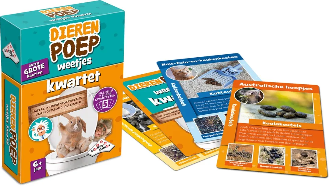 Identity Games Dierenpoep Weetjes Kwartet - 15241